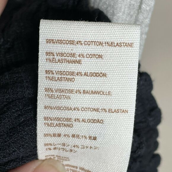 Free People Cora Lee Ombre Nightfall Combo Off The Shoulder Blouse NWT Size S - Picture 9 of 9